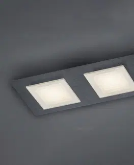 Stropní svítidla BANKAMP BANKAMP Ino LED stropní světlo 2 zdroje antracit