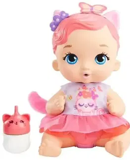 Hračky panenky MATTEL - My Garden Baby Miminko – Růžovo-Fialové Kotě