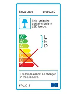 LED lustry a závěsná svítidla Nova Luce LED závěsné svítidlo Albi ve dvou velikostech a třech barvách - pr. 810 x 60 x 1140 mm, 80 W, 3000 K, stmívatelné, bílá NV 8105603 D