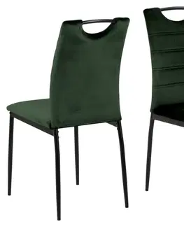 Židle Actona Jídelní židle Dia tmavě zelená