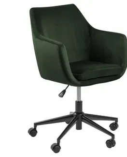 Kancelářské židle Actona Kancelářské křeslo Nora lahvově zelené