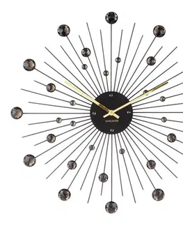 Hodiny Karlsson 4859BK Designové nástěnné hodiny, 50 cm