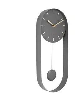 Hodiny Karlsson 5822GY Designové kyvadlové nástěnné hodiny, 50 cm