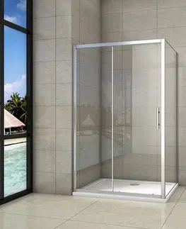 Sprchové vaničky H K Obdélníkový sprchový kout SYMPHONY 100x80 cm s posuvnými dveřmi včetně sprchové vaničky z litého mramoru
