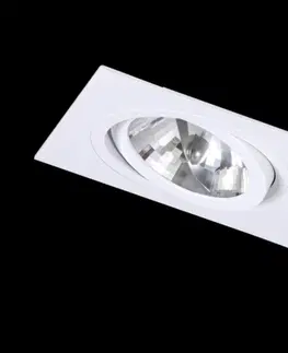 Bodovky do podhledu na 230V BPM Vestavné svítidlo Aluminio Blanco, bílá, 2x75W, 230V 4251GU