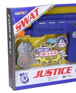 Hračky - zbraně WIKY - Policie samopal s efekty 35cm