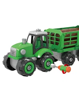 Hračky RAPPA - Traktor šroubovací se dřevem