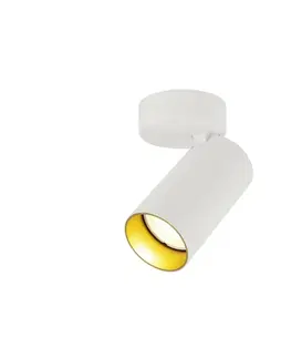 Moderní bodová svítidla BIG WHITE (SLV) KAMI nástěnné a stropní přisazené svítidlo, 1x max. 10 W, GU10, bílá/zlatá 1007716