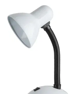 Stolní lampy do kanceláře Rabalux stolní lampa Dylan E27 1x MAX 40W bílá 4168