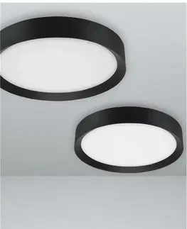 Designová stropní svítidla NOVA LUCE stropní svítidlo LUTON černý hliník matný bílý akrylový difuzor LED 47W 230V 3000K IP20 9818452