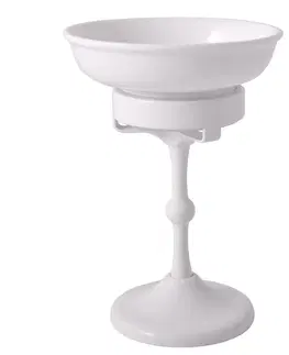 Misky na mýdlo SLEZAK-RAV Mýdlenka keramická bílá Koupelnový doplněk MORAVA RETRO, Barva: bílá MKA0301B