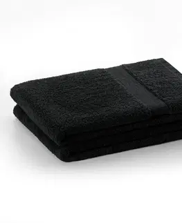 Ručníky Bavlněný ručník DecoKing Mila 30x50cm černý, velikost 30x50