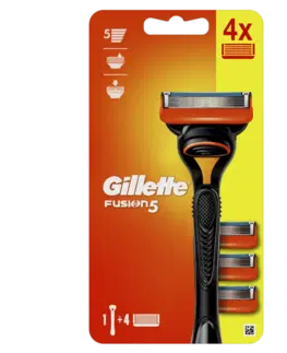 Zastřihovače vlasů a vousů Gillette Pánský holicí strojek Fusion5 + 4 ks hlavice