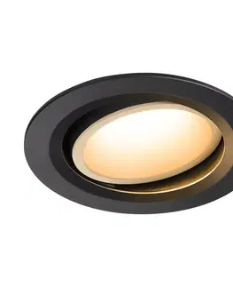 LED podhledová svítidla SLV BIG WHITE NUMINOS MOVE DL L vnitřní LED zápustné stropní svítidlo černá/bílá 2700 K 40° otočné a výkyvné 1003629