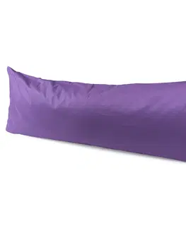 Povlečení 4Home Povlak na Relaxační polštář Náhradní manžel tmavě fialová, 55 x 180 cm