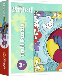 Hračky puzzle TREFL - Puzzle Lilo&Stitch: Na prázdninách 30 dílků