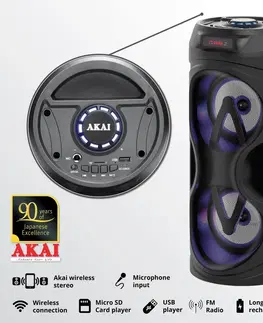 Elektronika AKAI Přenosný reproduktor s Bluetooth a rádiem ABTS-530BT