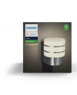 Chytré osvětlení PHILIPS HUE Hue White Venkovní nástěnné svítidlo Philips Tuar 17404/47/P0 nerez, 2700K