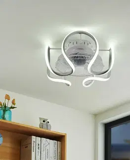 Stropní ventilátory se světlem Starluna Starluna Lykkela stropní ventilátor CCT stříbrná