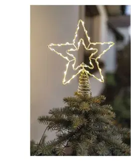 Interiérové dekorace EMOS Standard LED spojovací vánoční hvězda, 28,5 cm, venkovní i vnitřní, teplá bílá D1ZW01