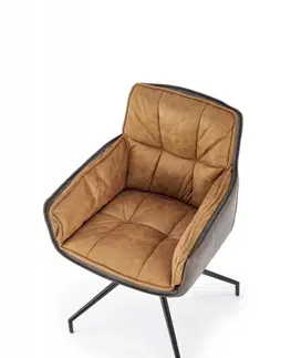 Židle Jídelní křeslo K523 Halmar Hnědá