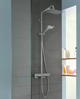 Sprchy a sprchové panely HANSGROHE Croma Sprchový set Showerpipe s termostatem, 1jet, chrom 27630000
