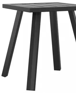 Zahradní stolky Zahradní stolek antracitový 34 x 34 x 38 cm ocel