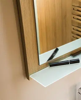 Koupelnová zrcadla SAPHO NIROX zrcadlo v rámu 600x800mm, jilm bardini NX608-1313