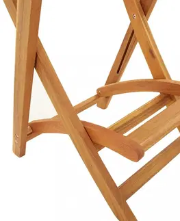 Zahradní křesla a židle Skládací zahradní barové židle 2 ks Dekorhome