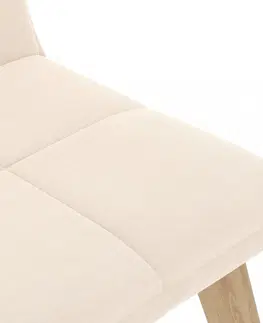 Židle Jídelní židle 2 ks látka / buk Dekorhome Černá