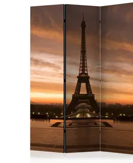 Paravány Paraván Evening Colours of Paris Dekorhome 135x172 cm (3-dílný)