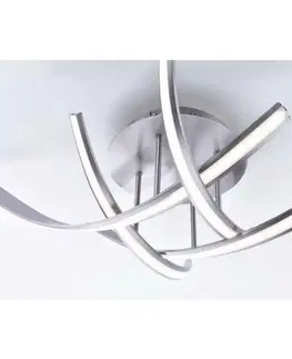 Designová stropní svítidla PAUL NEUHAUS LED stropní svítidlo, ocel, hravý design SimplyDim 3000K PN 6474-55