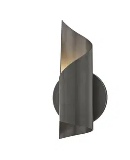 Designová nástěnná svítidla HUDSON VALLEY nástěnné svítidlo EVIE ocel starobronz G9 1x6W H161101-OB-CE