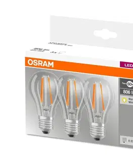 LED osvětlení Osram SADA 3x LED Žárovka VINTAGE E27/7W/230V 2700K - Osram 