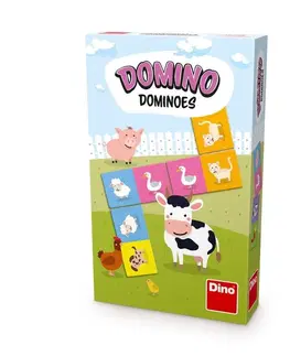 Hračky společenské hry DINOTOYS - ZVÍŘÁTKA Domino
