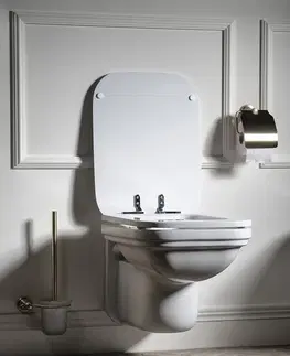 WC sedátka KERASAN WALDORF WC sedátko, Soft Close, bílá/chrom 418801
