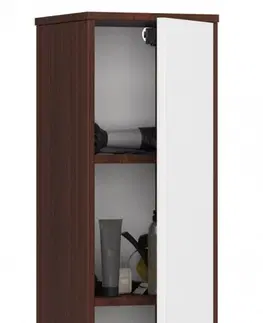 Koupelnový nábytek Ak furniture Koupelnová skříňka Fin I 30 cm venge/bílá