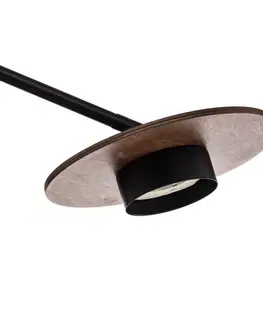 Stropní svítidla Euluna Diskové stropní svítidlo s dřevěnými prvky, tříplamenné