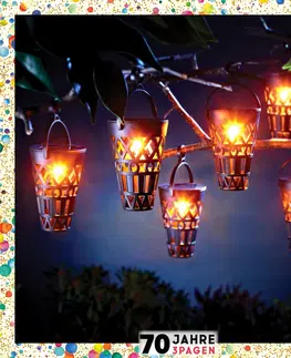 Svíčky a světelné dekorace 6 solárních luceren Marrakéš