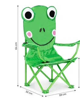 Zahradní nábytek Kempingová židle pro děti Veselá žabka