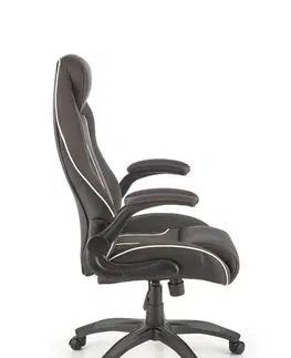Kancelářské židle HALMAR Kancelářská židle Hamlet černo-šedá