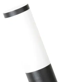 Moderní venkovní nástěnná svítidla Rabalux venkovní nástěnné svítidlo Black torch E27 1x MAX 25W matná černá IP44 8146