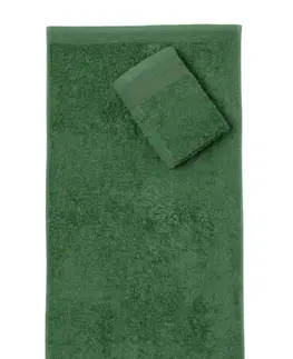 Ručníky Faro Bavlněný ručník Aqua 70x140 cm lahvově zelený