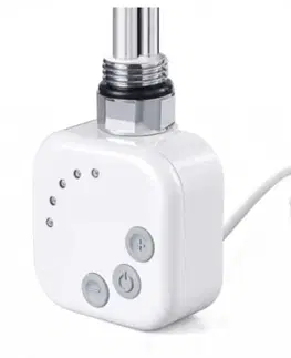 Koupelna HOPA Topná tyč BURGH s termostatem a časovačem Barva topné tyče  Bílá, Typ připojení Rovný kabel, Výkon topné tyče 600 W RDOHT2RK60006