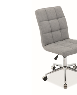 Kancelářské židle Signal Kancelářské křeslo Q-020 šedé