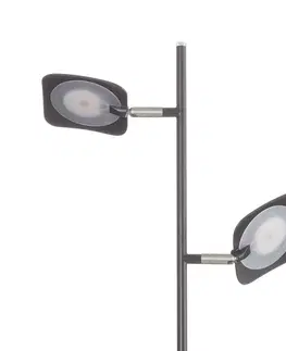 Stojací lampy Freelight LED stojací lampa Raggio, dva zdroje, černá