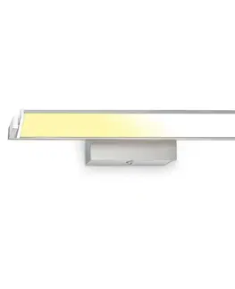 LED nástěnná svítidla BRILONER LED nástěnné svítidlo, s CCT svítidlo LED panel, stmívatelné 52,5 cm, 15 W, matný nikl-chrom BRILO 3723-012