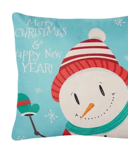 Povlečení 4Home Vánoční povlak na polštářek Happy Snowman, 45 x 45 cm
