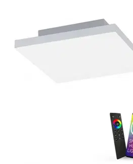 Chytré osvětlení PAUL NEUHAUS Q-FRAMELESS, stropní svítidlo, Smart Home, 30x30cm RGB+3000-5000K PN 8286-16