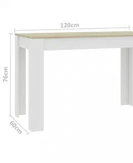Jídelní stoly Jídelní stůl 120x60 cm Dekorhome Černá lesk